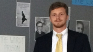Michael Masteller (’13) during his teaching days in Kenosha, Wisconsin