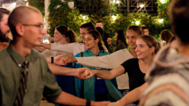 Students dance