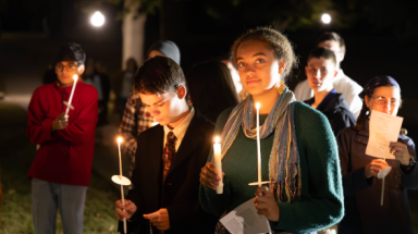 Rosary procession