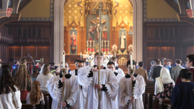 Acolytes at Mass