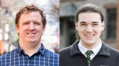 Liam Collins (’13) and Thomas Doylend (NE’22)