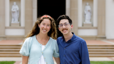 Elena Walz and Anthony Santine