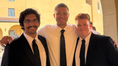 Jonahs Chavez (NE’22), Isaac Osborne (CA’24), and Brendan Daly (CA’24)