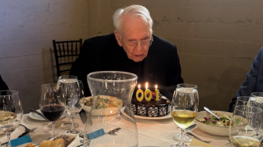 Fr. Buckley at his 100th birthday party