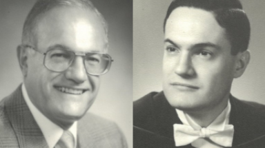 Two photos of Dr. Herny J. Zeiter over the years