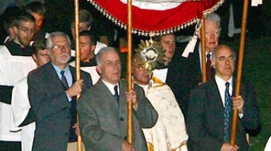 Four Presidents in Eucharistic Procession