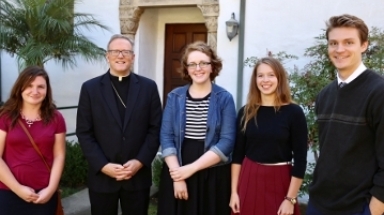 Students with Bishop Barron (2017)