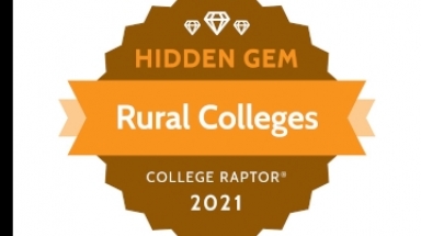 College Raptor Best Hidden Gem Rural College badge 2021