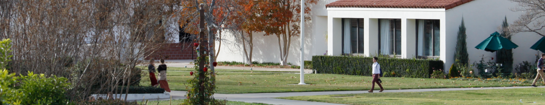 Students walking on the California campus