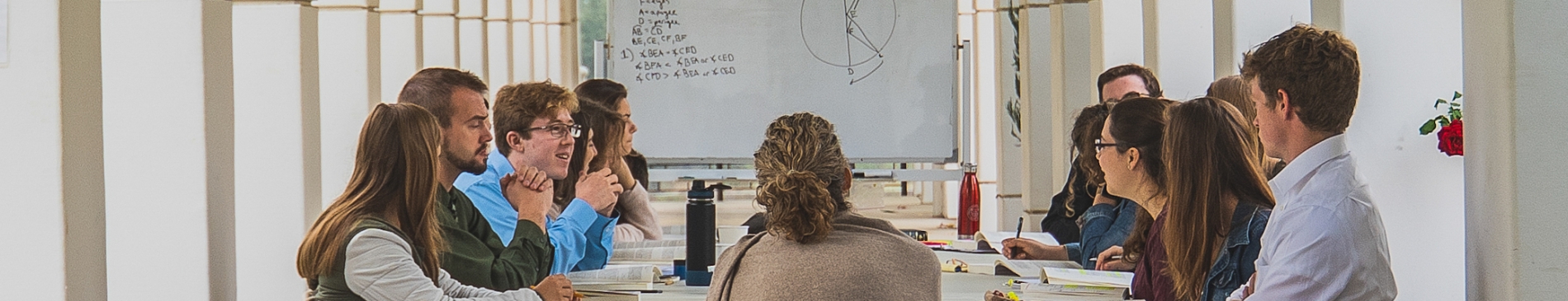 Outdoor class on the California campus