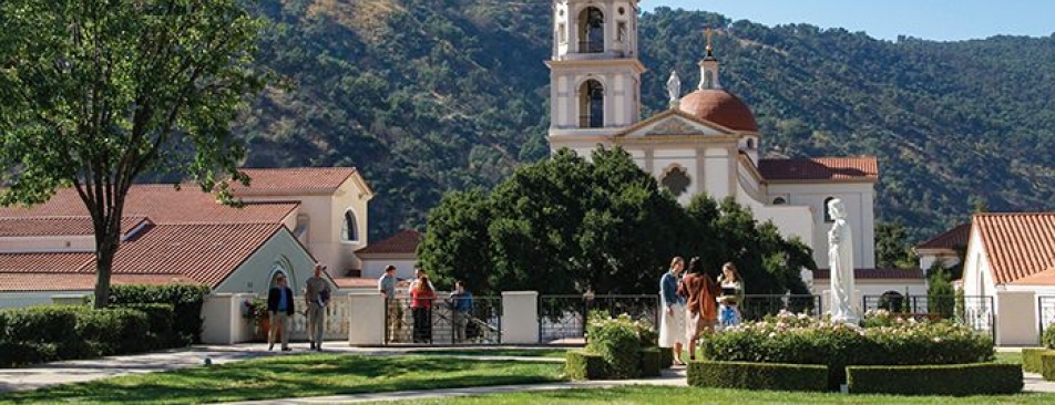 California campus with Chapel in background