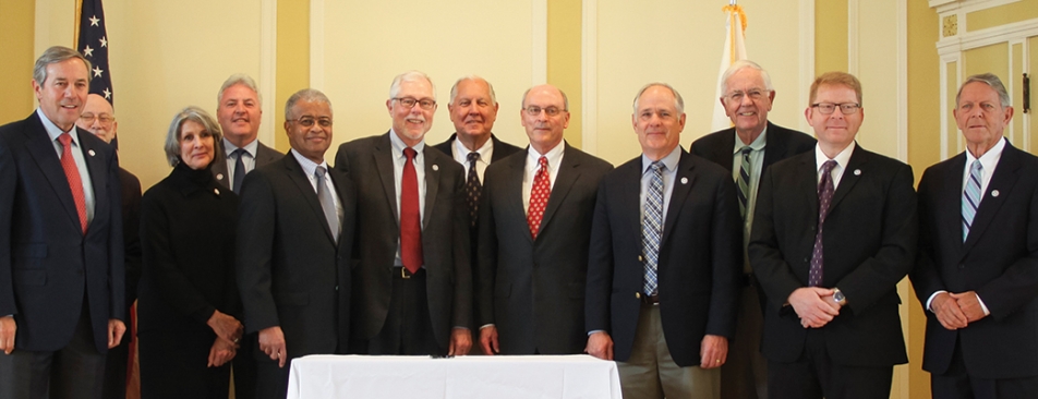 Members of the Board of Governors at the 2017 New England campus transfer ceremony