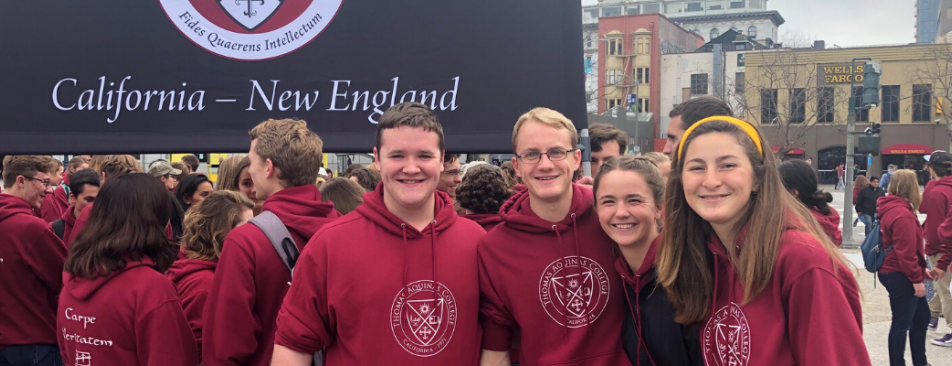 Students at the Walk for Life West Coast