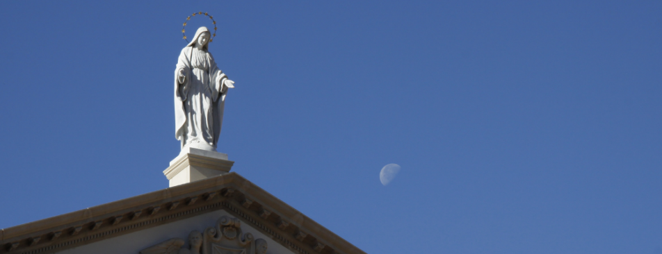 Statue of Our Lady atop California Chapel