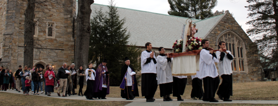 Rosary procession