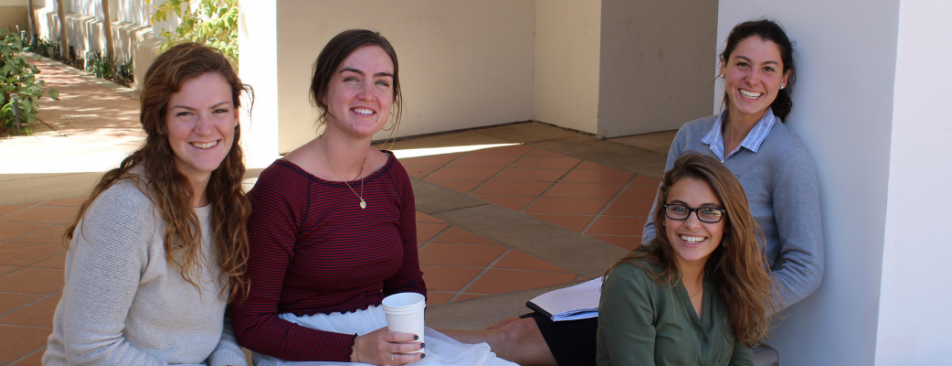 Students pose on the California campus