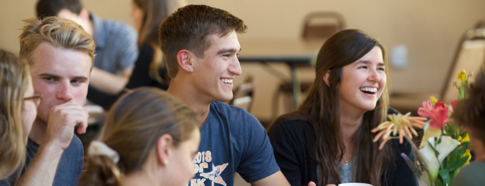 Students in St. Joseph Commons