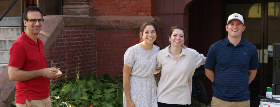 Admissions prepares for the bbq