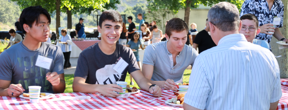 Students at Summer Program BBQ