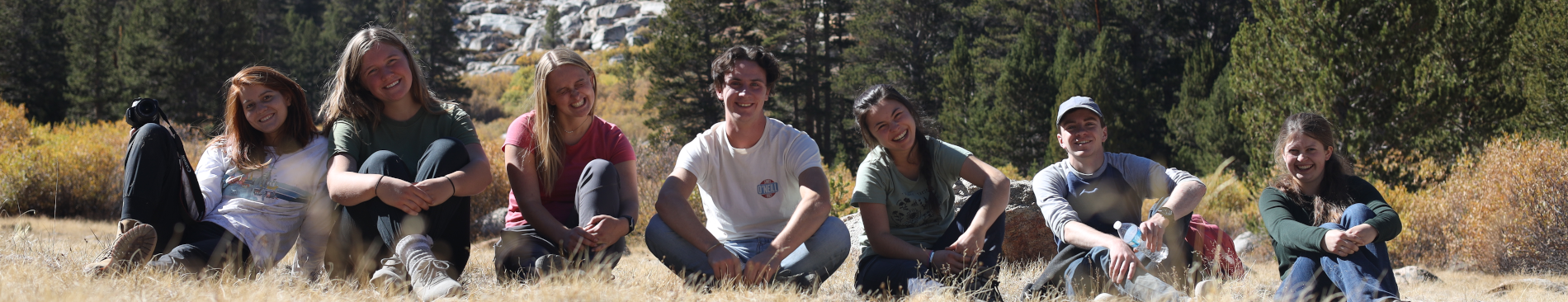 Students at campout