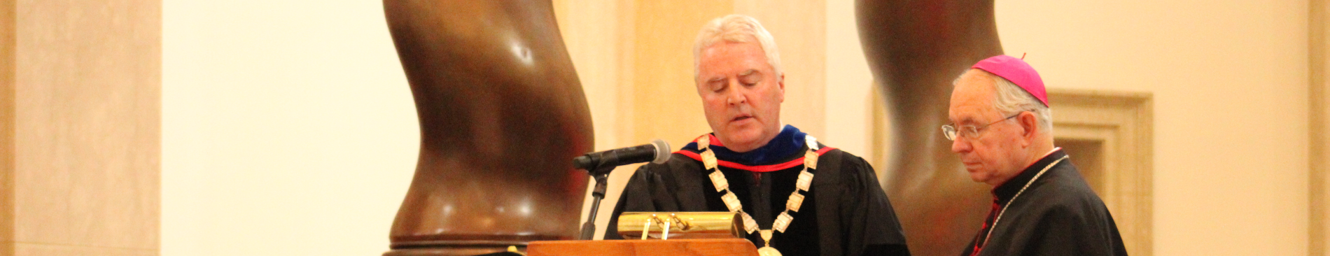 Dr. O'Reilly and Archbishop Gomez