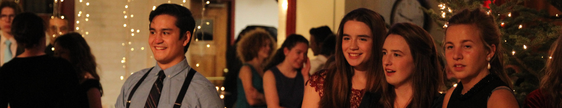 Onlookers watch the dancing
