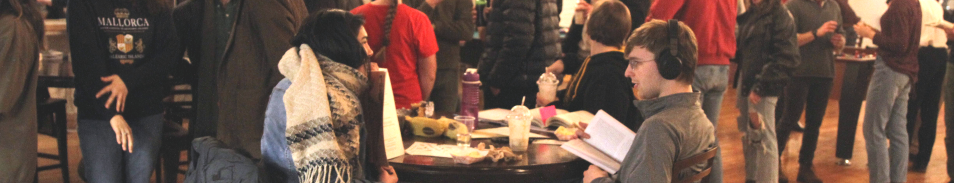 Two study at one of the tables