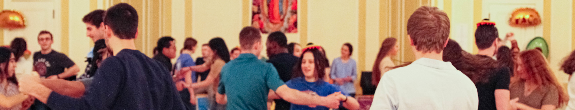 Students dancing in Olivia Hall