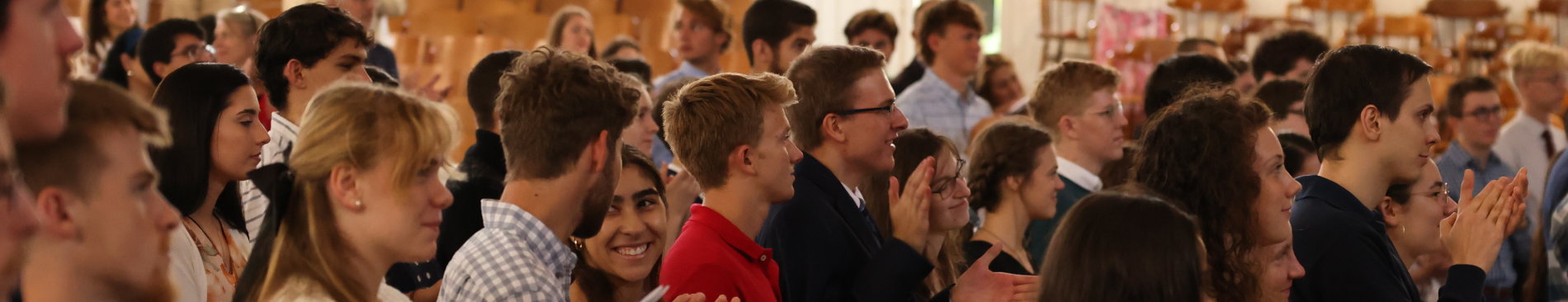 Students applaud
