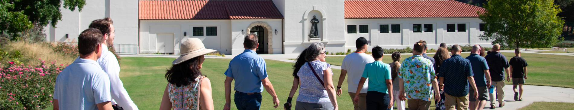 Campus tour approaches the Pope St. John Paul II Athletic Center