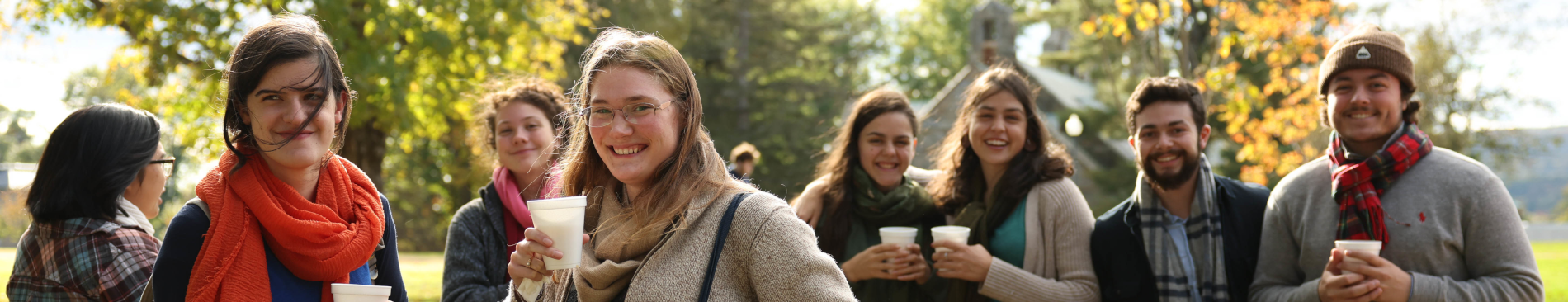 Students in scarves
