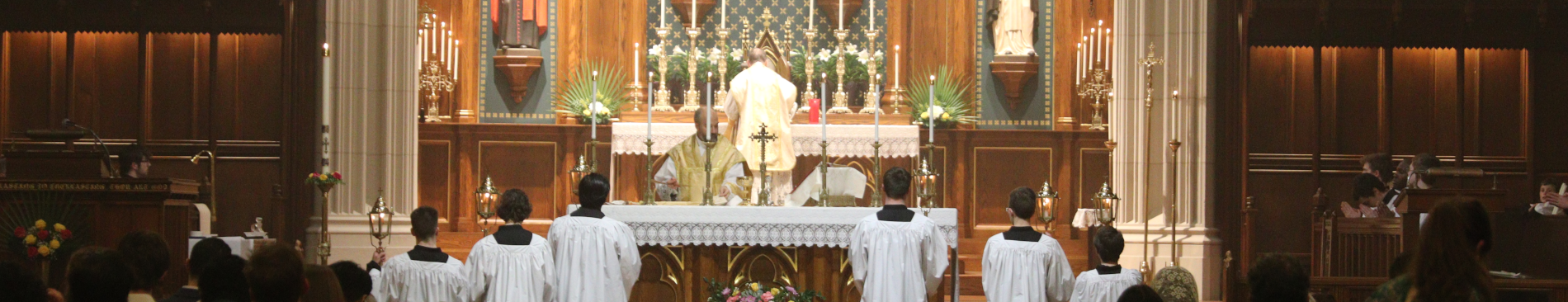 Acolytes at Mass