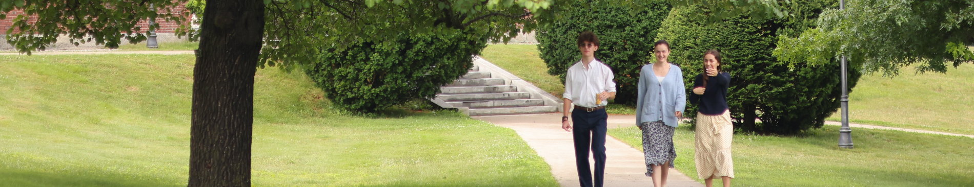 Walking to class