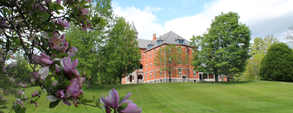 New England campus in spring